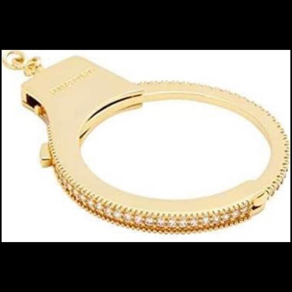 Gold Bracelet with Crystal Accents